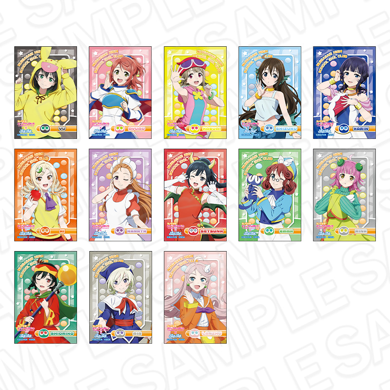 【コンテンツシード】ラブライブ！虹ヶ咲学園スクールアイドル同好会×ぷよぷよ スクエアカンバッジ 1BOX入数：13