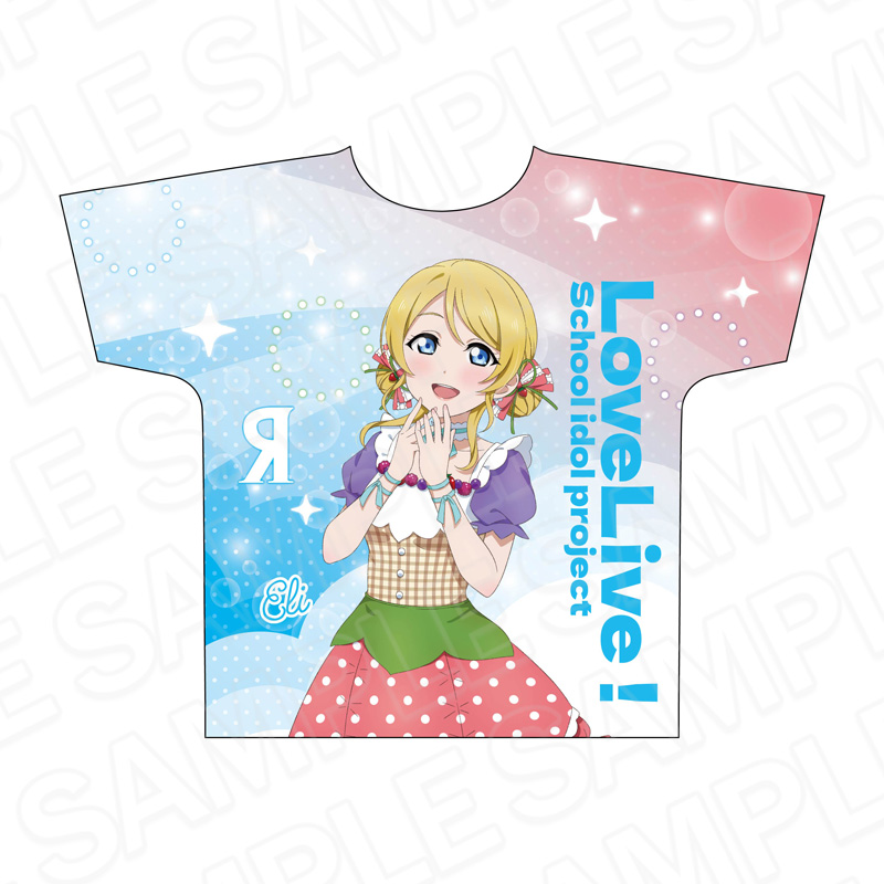 【コンテンツシード】ラブライブ！ フルグラフィックTシャツ 絢瀬絵里 Cafe party ver