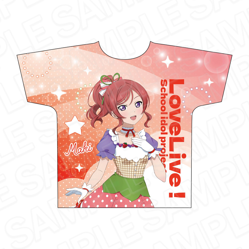 【コンテンツシード】ラブライブ！ フルグラフィックTシャツ 西木野真姫 Cafe party ver