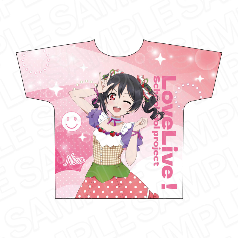 【コンテンツシード】ラブライブ！ フルグラフィックTシャツ 矢澤にこ Cafe party ver