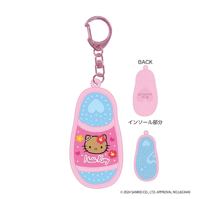 【ティー・シー・ピー】ハローキティ ミニサンダルキーホルダー 日焼け