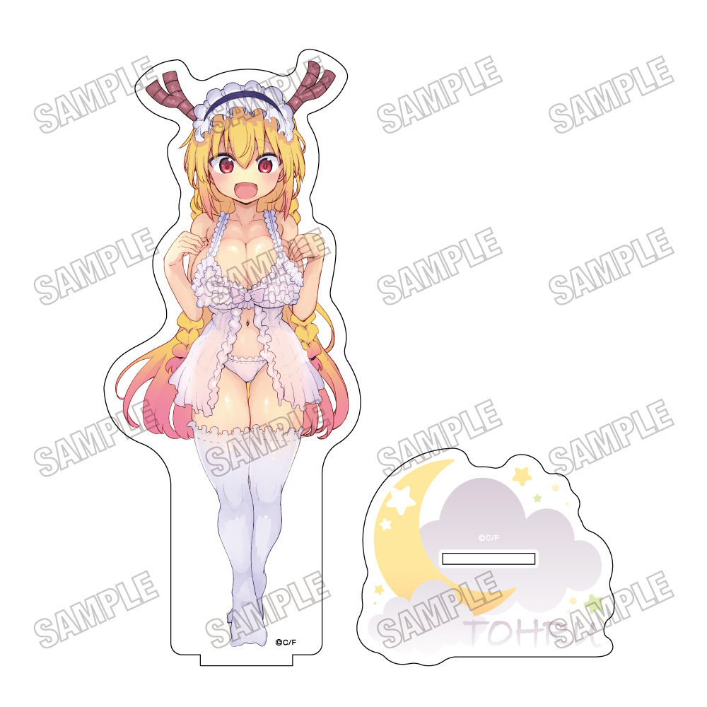 【メディコス・エンタテインメント】『小林さんちのメイドラゴン』描き下ろしBIGアクリルスタンド【ベビードールver.】（1）トール