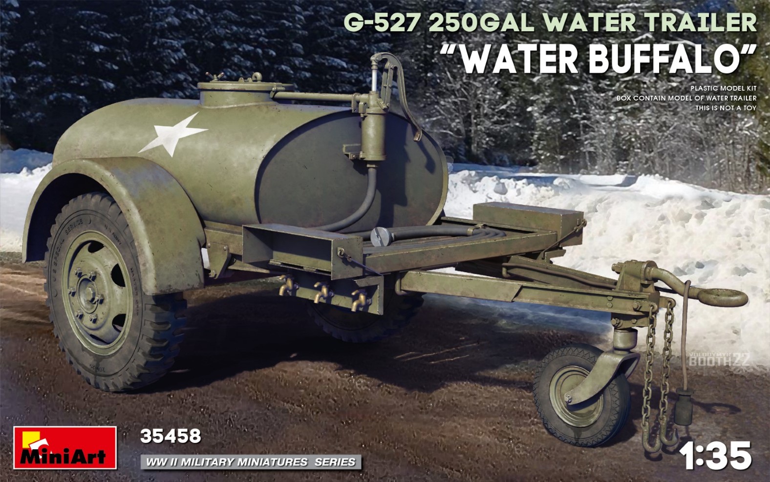 【ミニアート】ミニアート 1/35 WW.II アメリカ軍 G-527 250ガロン 給水車 "ウォーターバッファロー" プラモデル MA35458