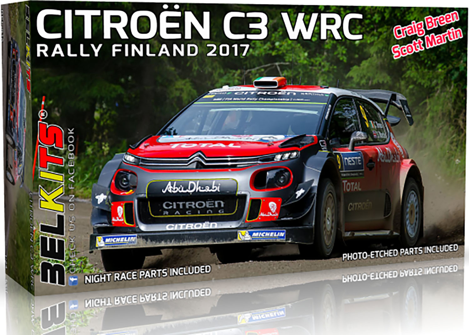 【ベルキット】ベルキット 1/24 シトロエン C3 WRC 2017 フィンランドラリー（グラベル仕様） プラモデル BEL018