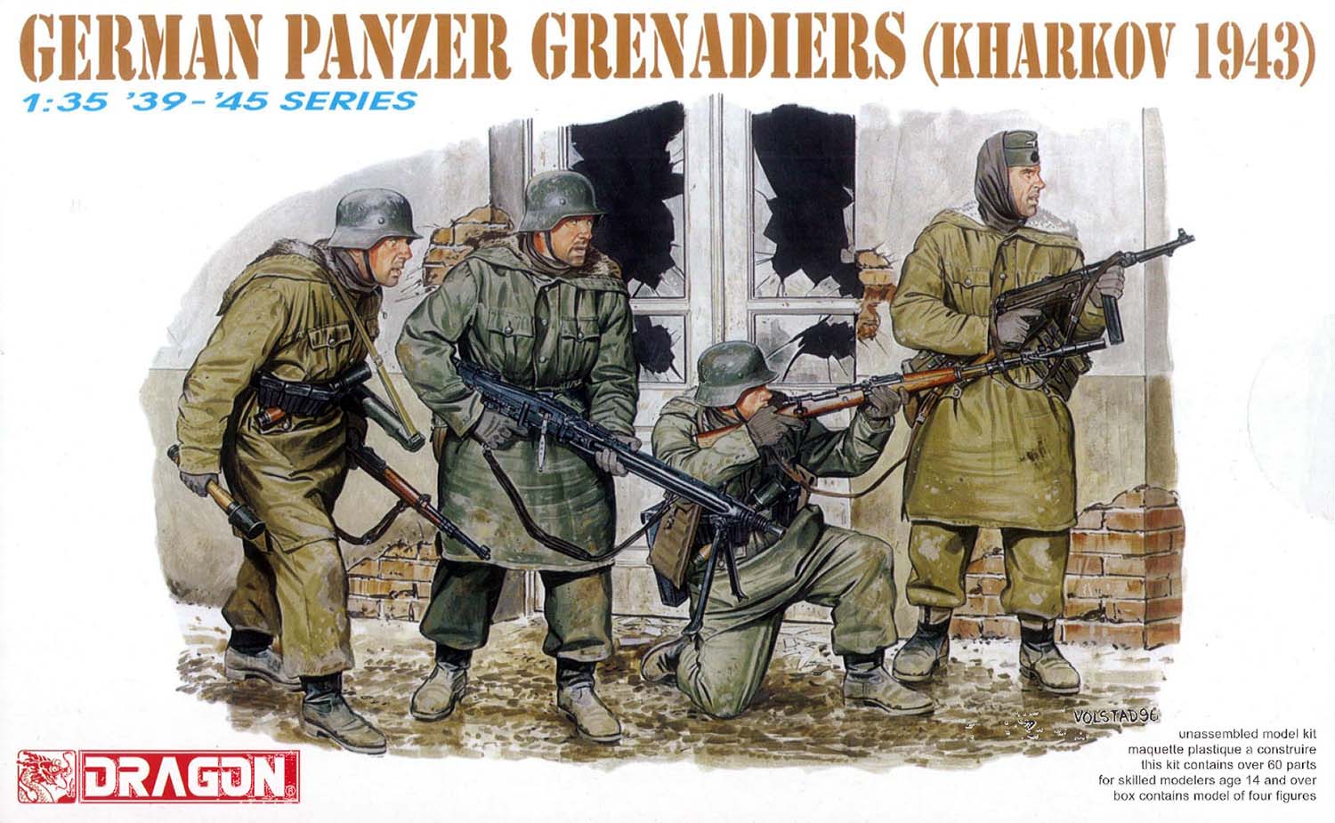 【ドラゴン】ドラゴン 1/35 WW.II ドイツ武装親衛隊 冬季装備の装甲擲弾兵 ハリコフ 1943 プラモデル DR6059