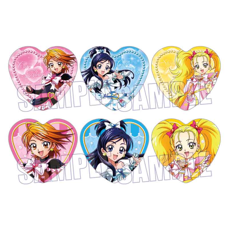 【ベルハウス】トレーディングハート缶バッジ ふたりはプリキュアMax Heart/Action ver. 1BOX入数：6
