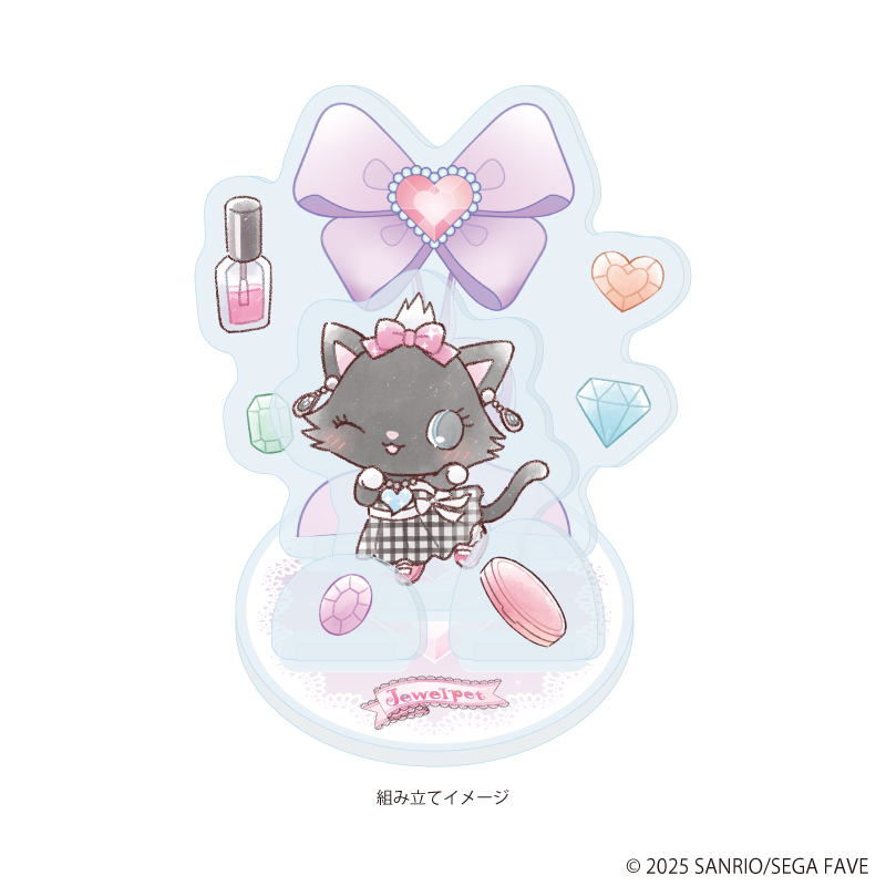 【A3】アクリルスタンドプレート 「ジュエルペット」04/ダイアナ（グラフアートイラスト）
