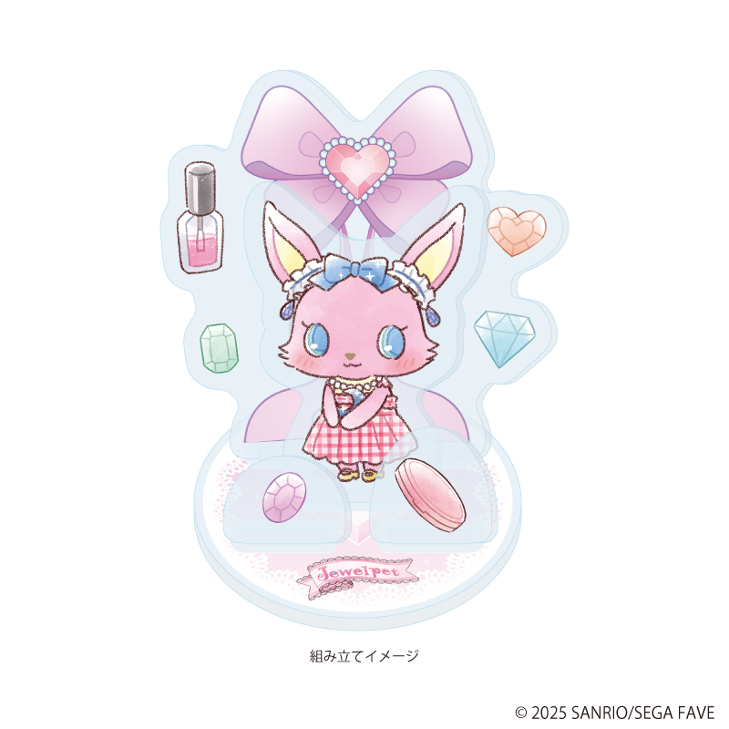 【A3】アクリルスタンドプレート 「ジュエルペット」06/ルナ（グラフアートイラスト）