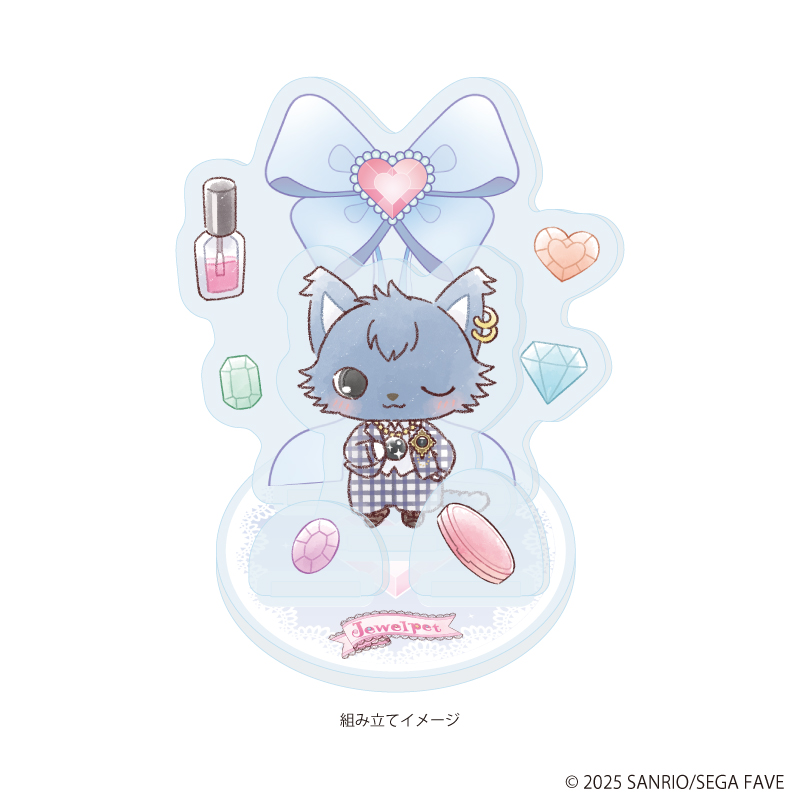 【A3】アクリルスタンドプレート 「ジュエルペット」08/ディアン（グラフアートイラスト）