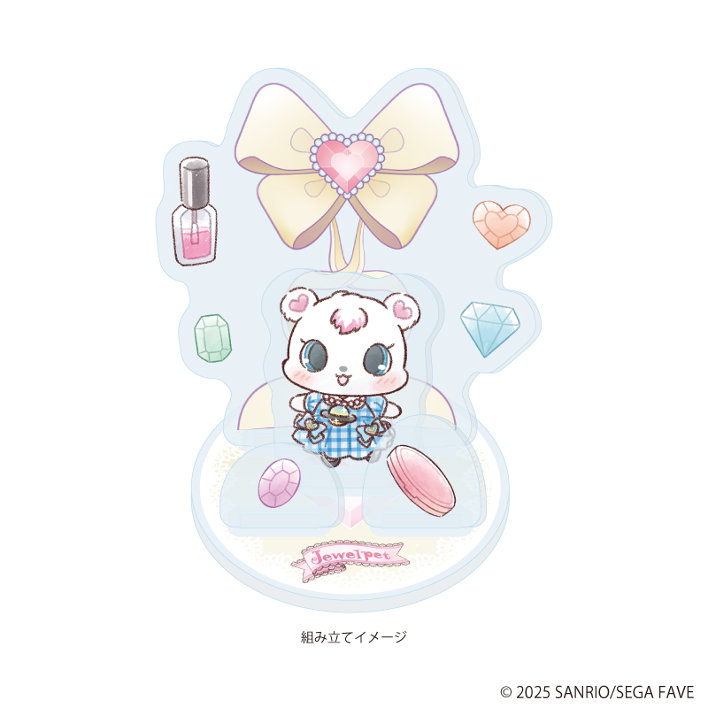 【A3】アクリルスタンドプレート 「ジュエルペット」10/ラブラ（グラフアートイラスト）