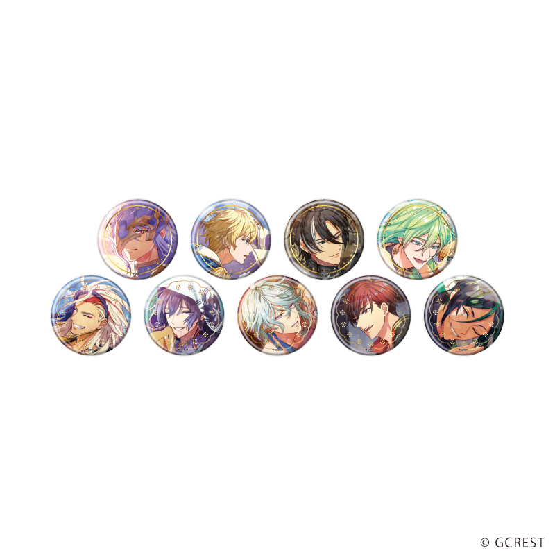 【A3】ホログラム缶バッジ（57mm）「夢職人と忘れじの黒い妖精」04/シュヴァリエ&常花 ブラインド（全9種）（公式イラスト） 1BOX入数：9