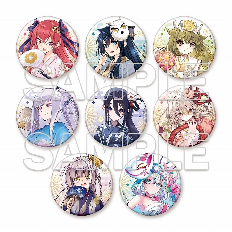 【KADOKAWA】『天華百剣』十周年記念トレーディング缶バッジ（全8種）
