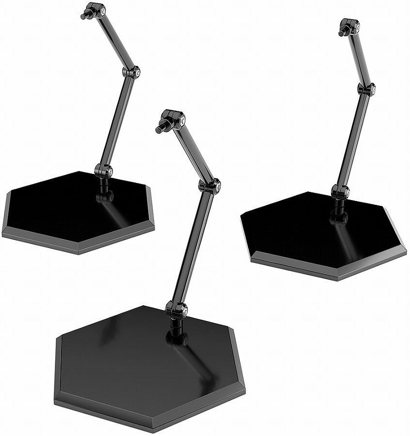 【グッドスマイルカンパニー】THE シンプルスタンド×3 BLACK【フィギュア&模型用】〈HEX〉タイプ