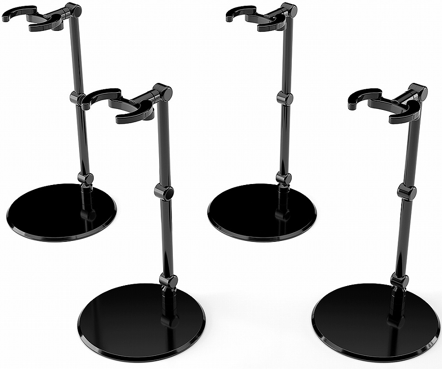 【グッドスマイルカンパニー】THE シンプルスタンドmini ×4 BLACK【小型フィギュア&ディフォルメフィギュア用】