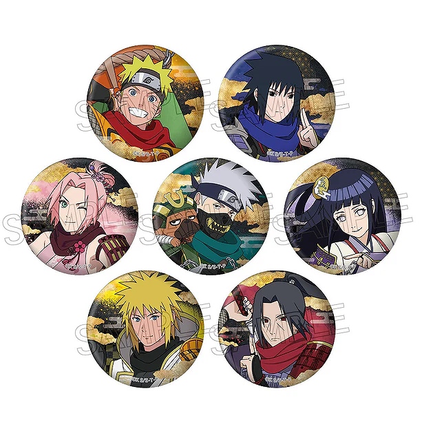 【ツインクル】NARUTO-ナルト- 疾風伝 缶バッジ 忍武者 1BOX入数：7