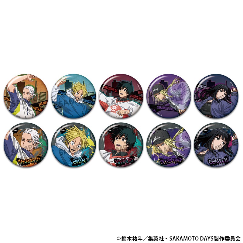 【ホビーストック】SAKAMOTO DAYS 描き下ろしトレーディング缶バッジ パルクール ver. 1BOX入数：10