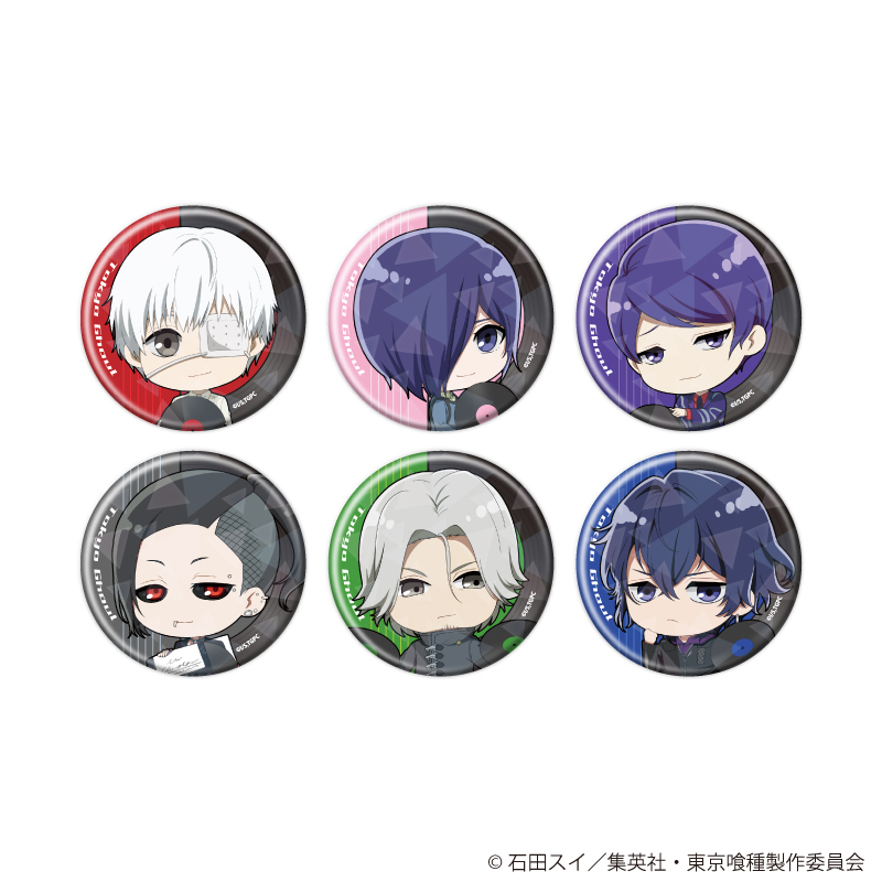 【A3】ホログラム缶バッジ（57mm）「東京喰種」04/ブラインド（全6種）（ミニキャライラスト） 1BOX入数：6