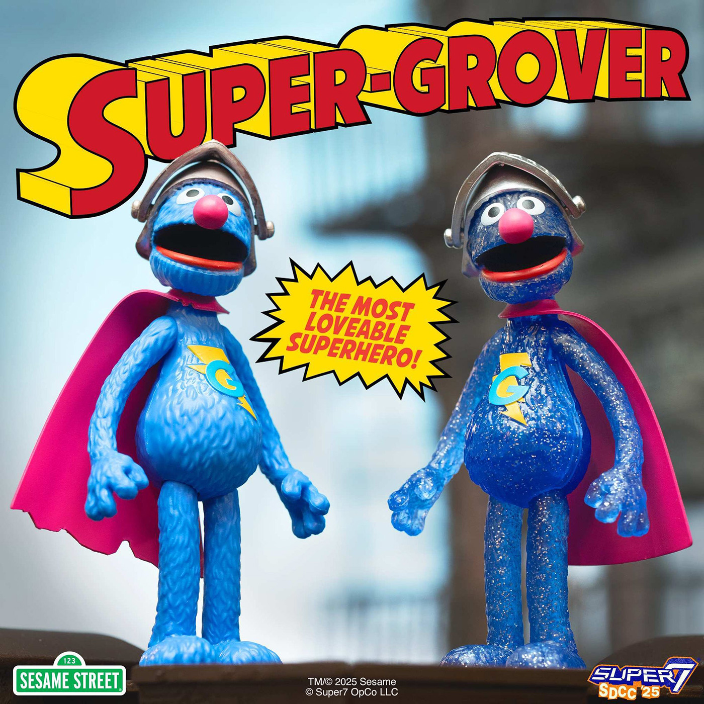 【スーパー7】【リ・アクション】3.75インチ・アクションフィギュア『セサミストリート』スーパーグローバー（ブラインドボックス）
