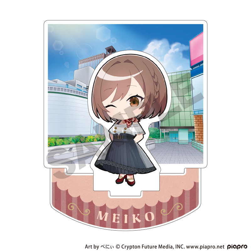 【クラックス】初音ミク ジオラマアクリルスタンド MEIKO レトロ☆神戸2025 ミニキャラ