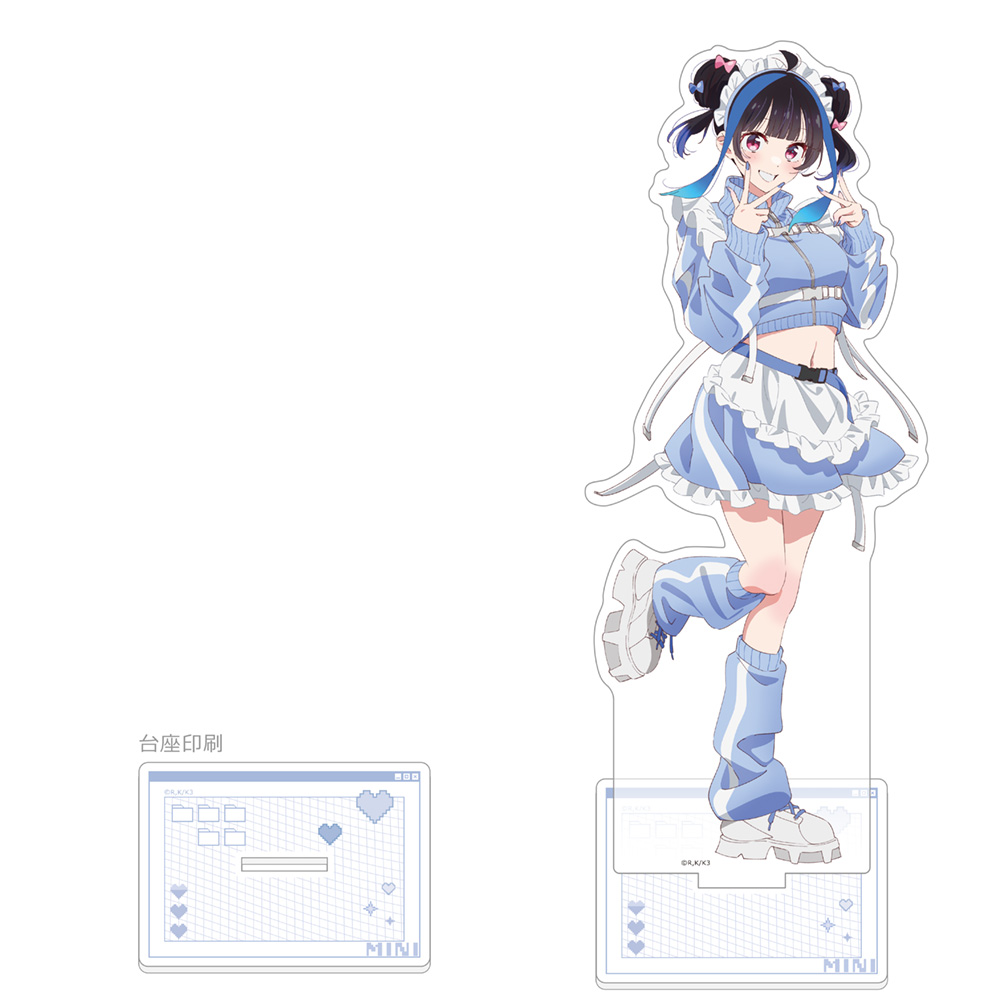 【カーテン魂】彼女、お借りします 描き下ろし特大アクリルスタンド （八重森みに/ジャージメイド） 