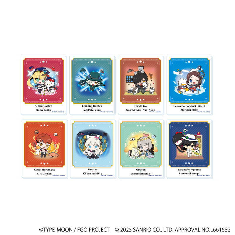 【A3】アクリルカード「Fate/Grand Order×サンリオキャラクターズ」03/ブラインド（全8種）（コラボイラスト） 1BOX入数：8