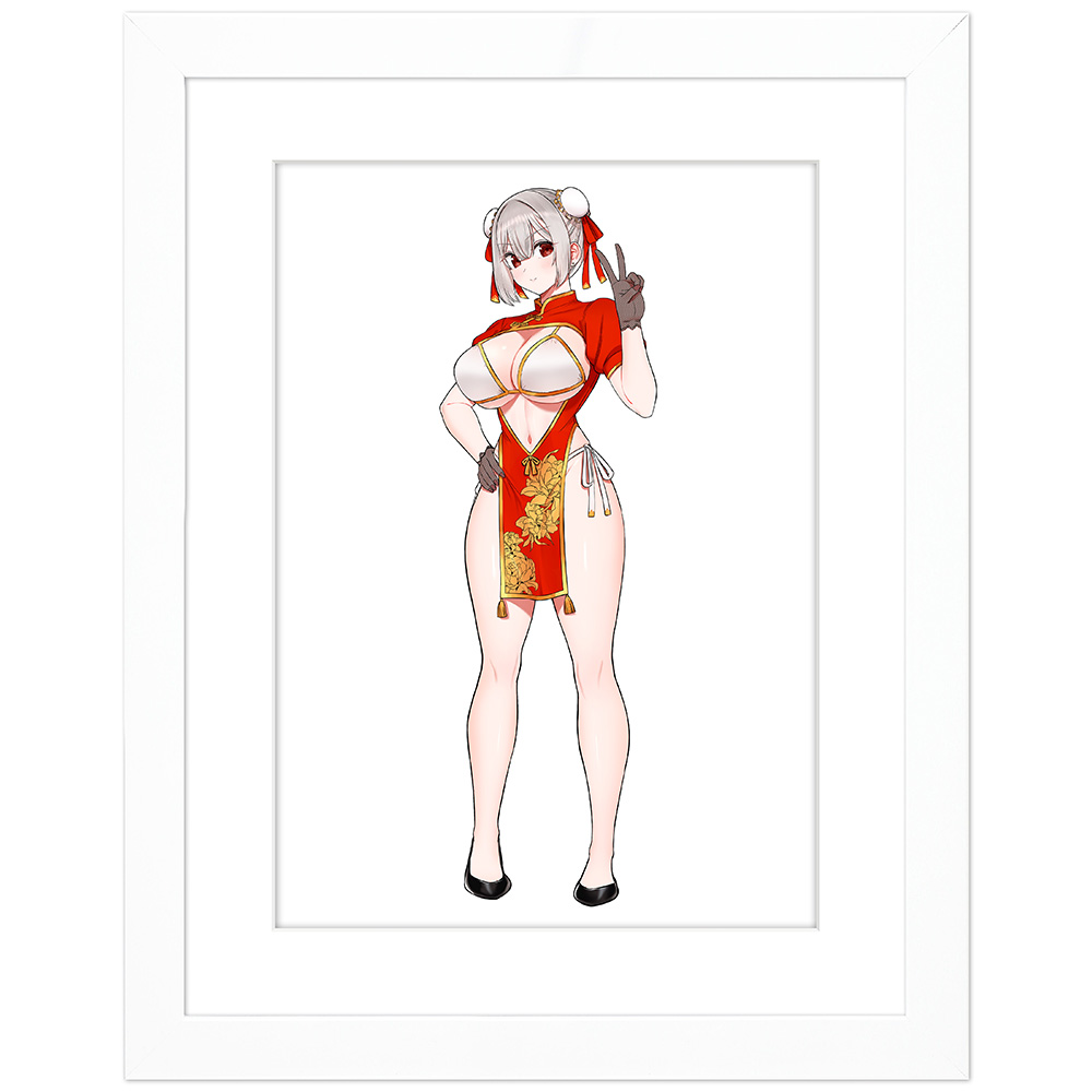 【カーテン魂】王子様の友達 描き下ろしキャラファイングラフ （藍田美明/チャイナ） A4