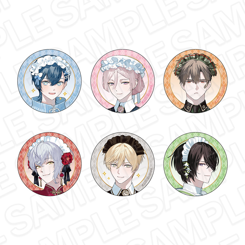 【コンテンツシード】BOYS be MAID！～御曹司メイドボーイ部の日日～ グリッターカンバッジ（ブラインド） メイド服 ver. 1BOX入数：6