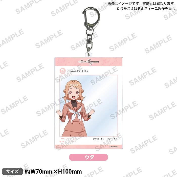 【ブシロード】TVアニメ「うたごえはミルフィーユ」 SNS風アクリルキーホルダー ウタ