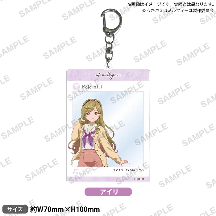 【ブシロード】TVアニメ「うたごえはミルフィーユ」 SNS風アクリルキーホルダー アイリ