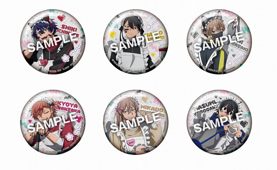 【タカラトミーアーツ】桃源暗鬼ジャージメイドトレーディング缶バッジ 1BOX入数：6