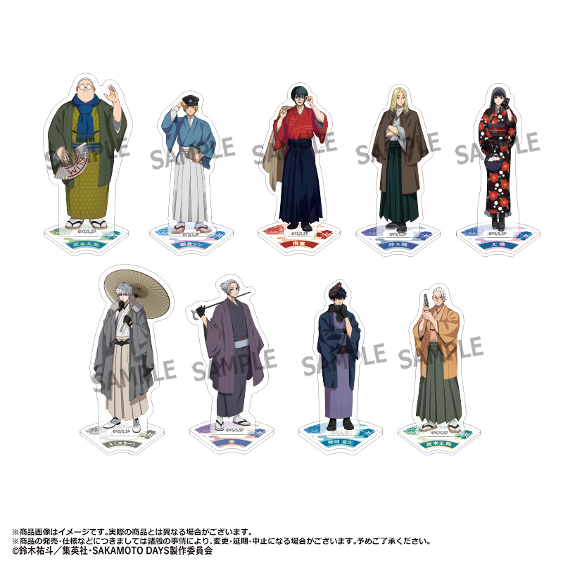 【ANICRAFT】SAKAMOTO DAYS トレーディングミニアクリルスタンド 和風モダンver. 1BOX入数：9