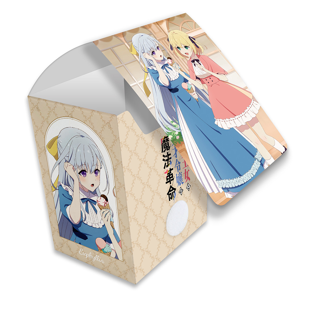 【カーテン魂】転生王女と天才令嬢の魔法革命 デッキケース （アニスフィア&ユフィリア/街歩き）