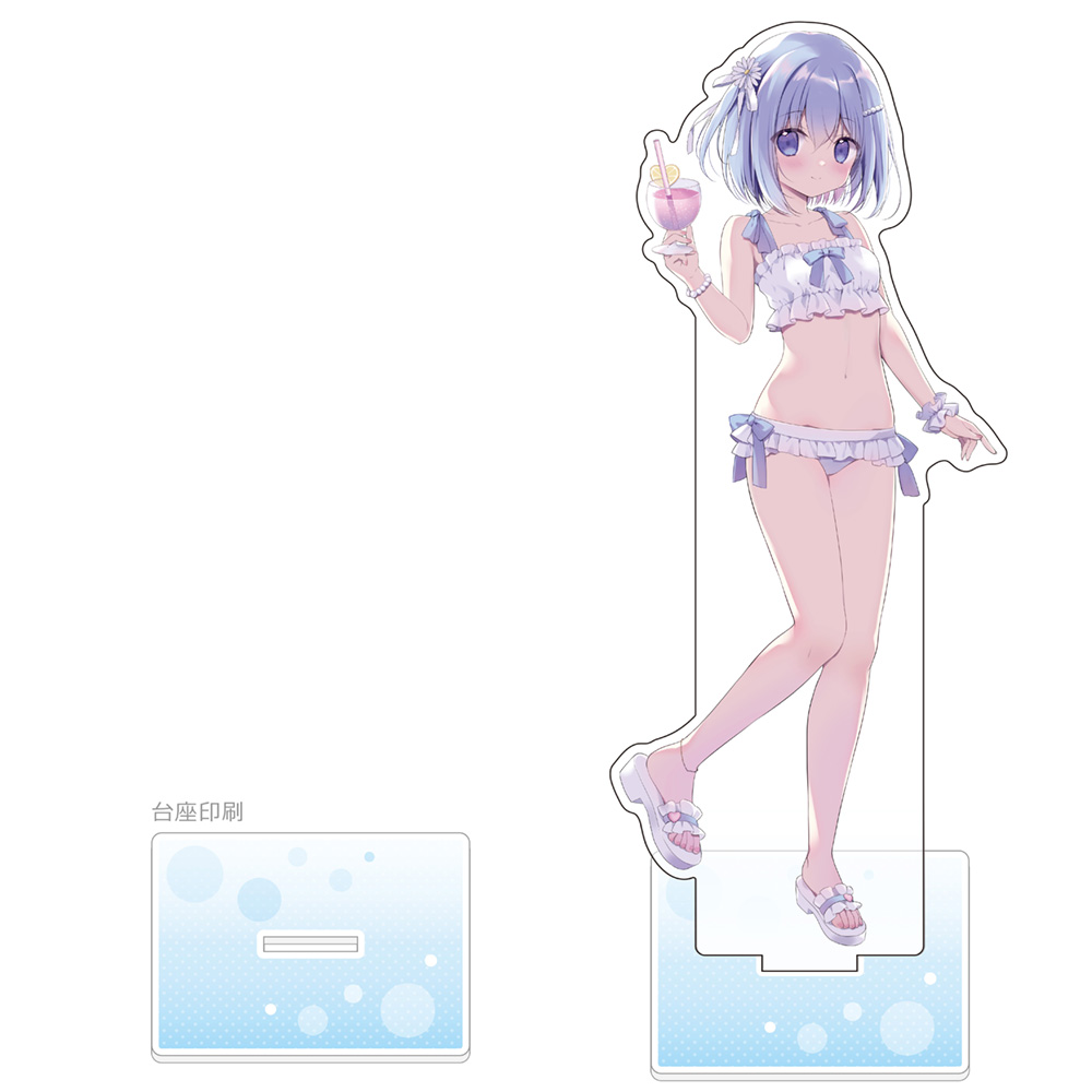 【カーテン魂】宮坂みゆ先生 描き下ろし特大アクリルスタンド （椎乃/ナイトプール）