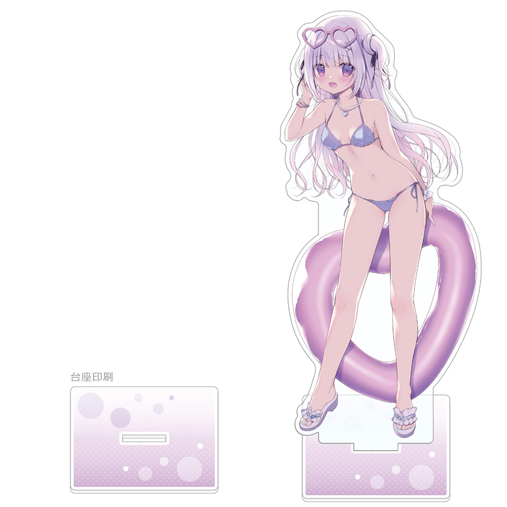 【カーテン魂】宮坂みゆ先生 描き下ろし特大アクリルスタンド （白凪/ナイトプール）