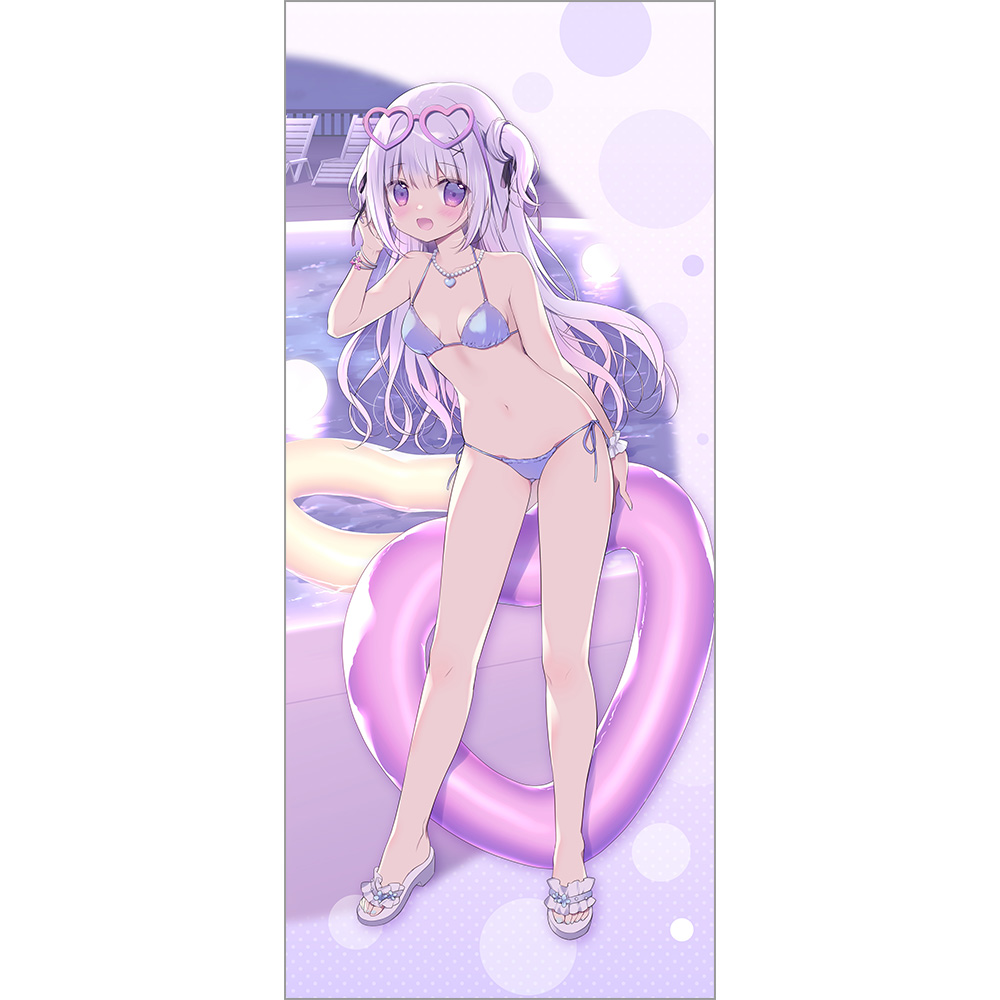 【カーテン魂】宮坂みゆ先生 描き下ろし特大タペストリー （白凪/ナイトプール）