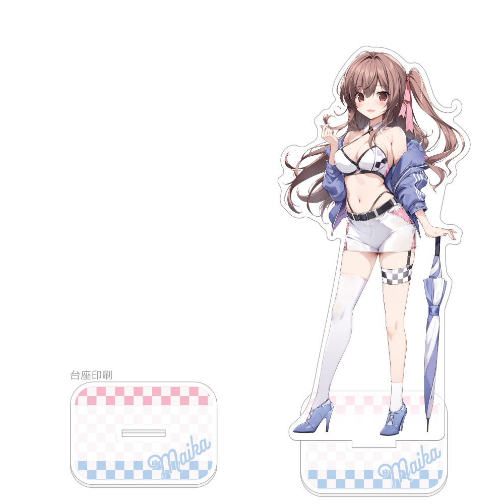 【カーテン魂】karory先生 描き下ろし特大アクリルスタンド （蒼海舞香/レースクイーン）
