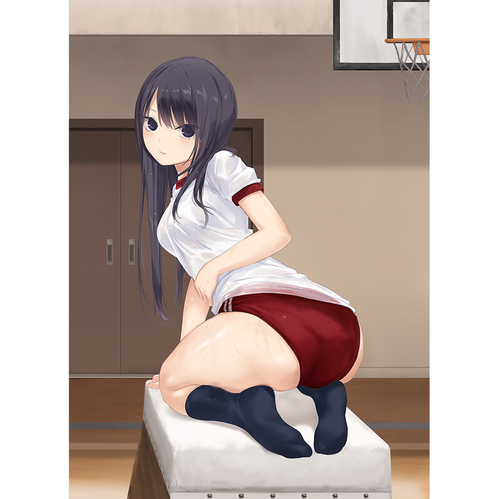 【カーテン魂】珈琲貴族先生 描き下ろしB2タペストリー （白峰莉花/跳び箱）Wスエード