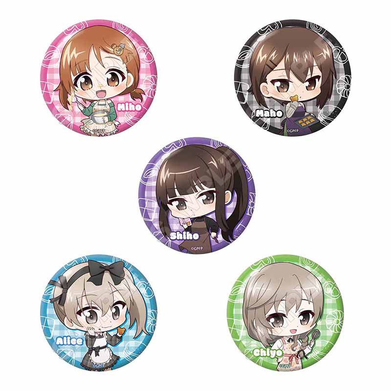 【GRANUP】ガールズ&パンツァー 最終章 ちびっつ！ お菓子作り 缶バッジ 全5種 1BOX入数：5