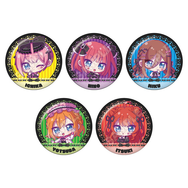 【GRANUP】五等分の花嫁＊ 地雷系 缶バッジ 全5種 1BOX入数：5