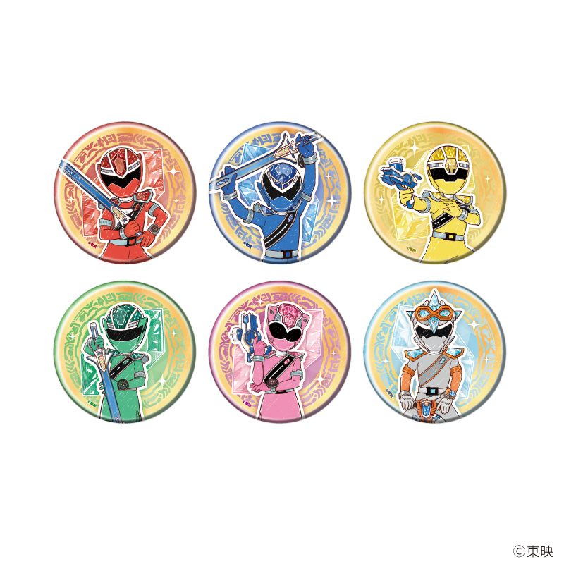 【A3】缶バッジ「魔進戦隊キラメイジャー」01/ブラインド（全6種）（グラフアートイラスト） 1BOX入数：6