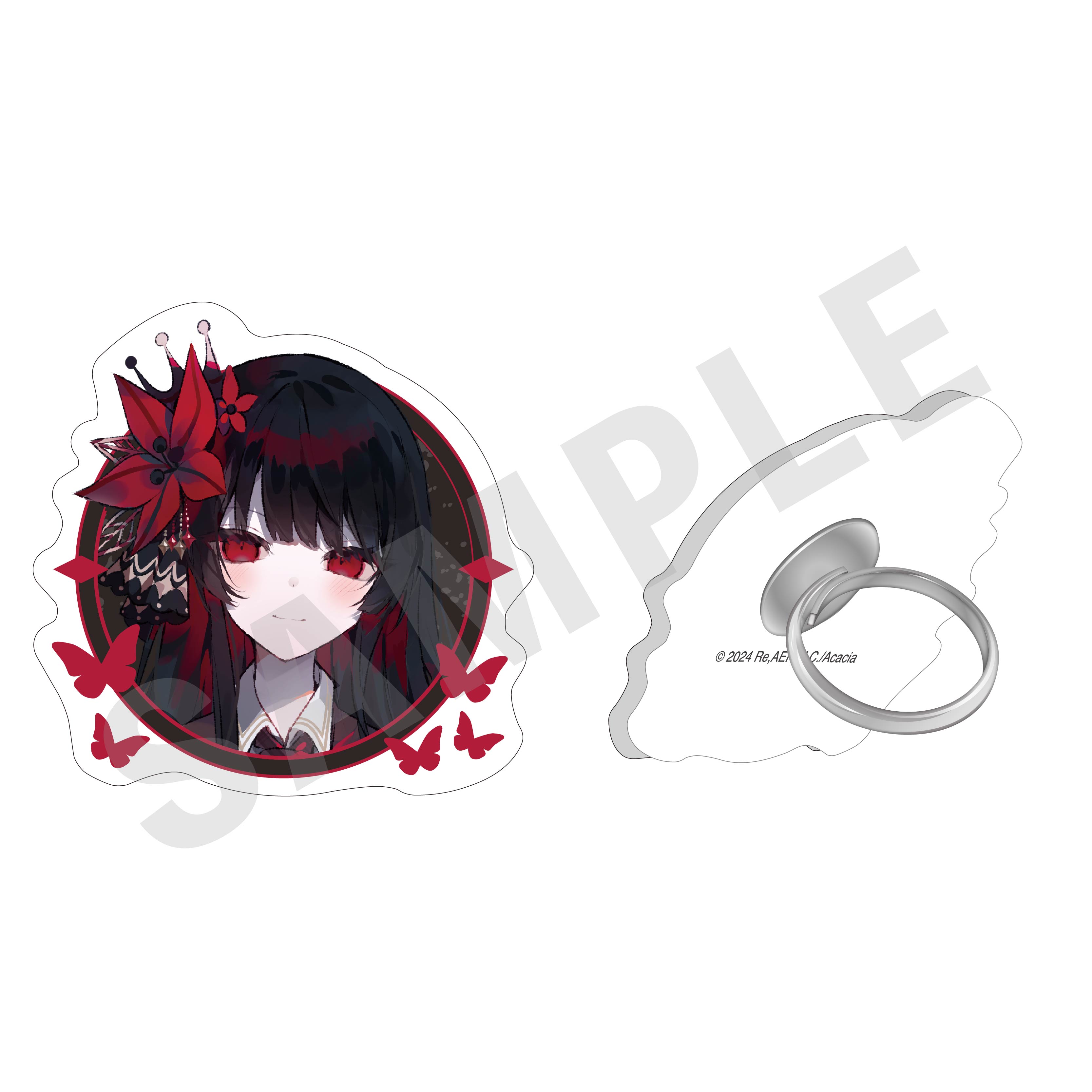 【coly】魔法少女ノ魔女裁判 ふぃんこれ アクリルリング （二階堂ヒロ）