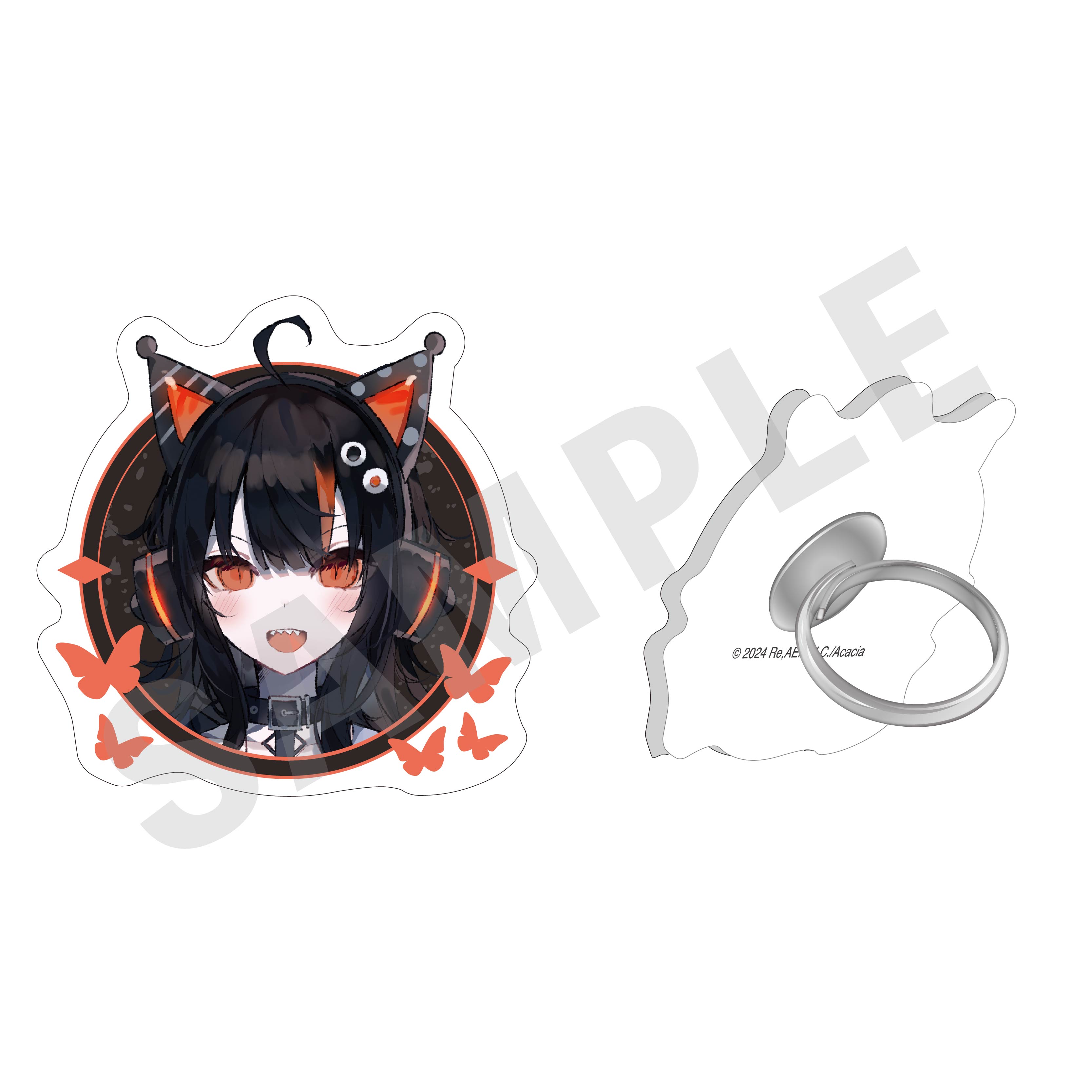 【coly】魔法少女ノ魔女裁判 ふぃんこれ アクリルリング （沢渡ココ）