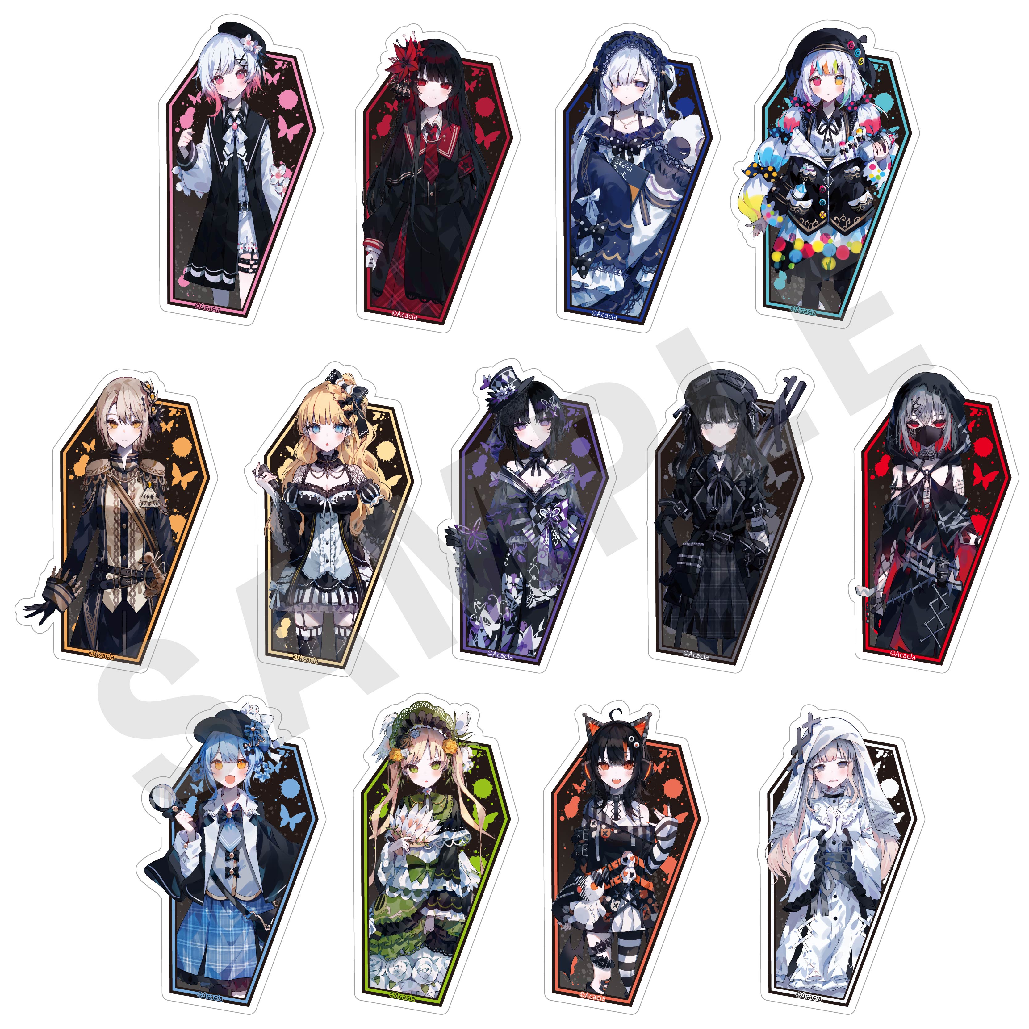 【coly】魔法少女ノ魔女裁判 トレーディングステッカー （全13種） 1BOX入数：13