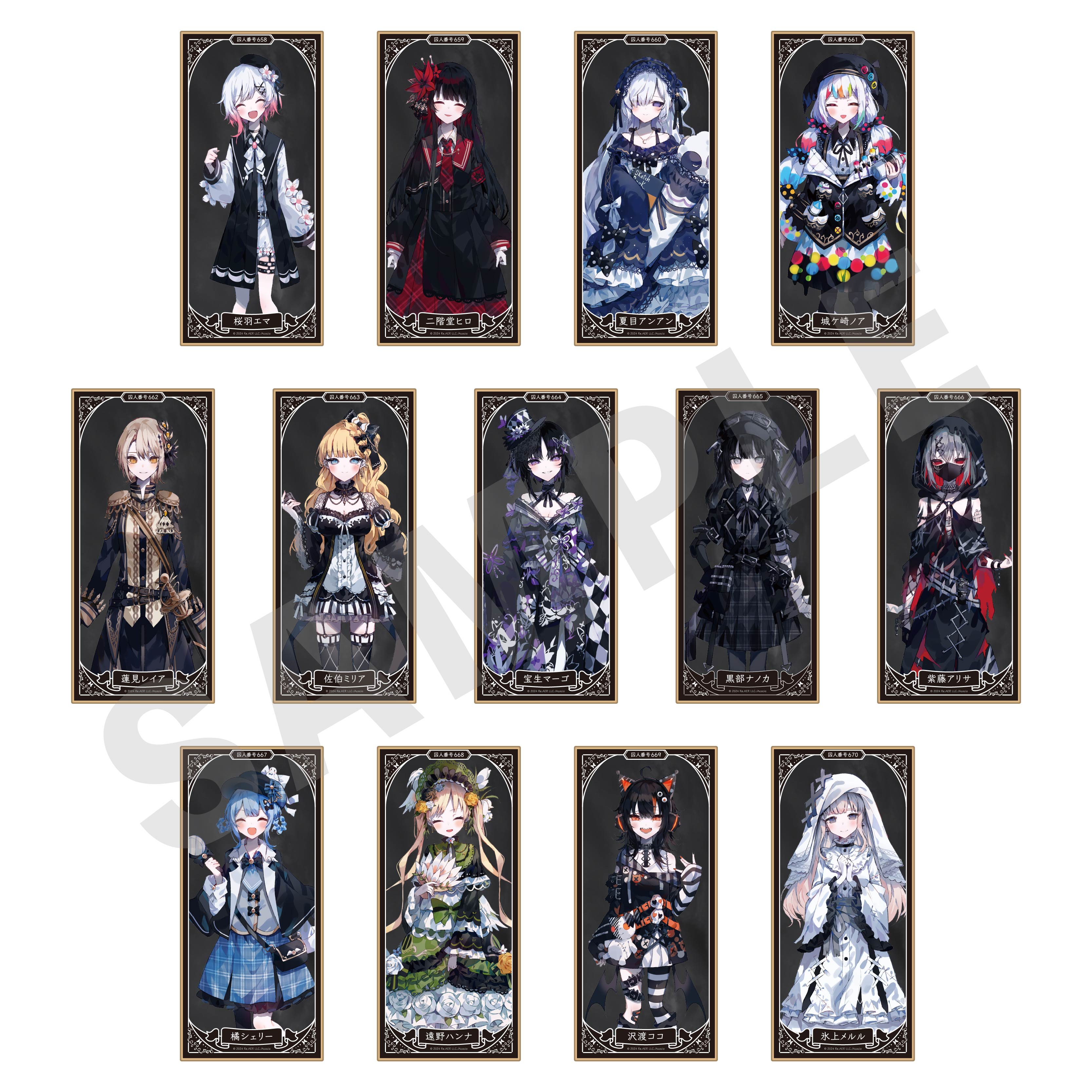 【coly】魔法少女ノ魔女裁判 トレーディングスタンド色紙 （全13種） 1BOX入数：13