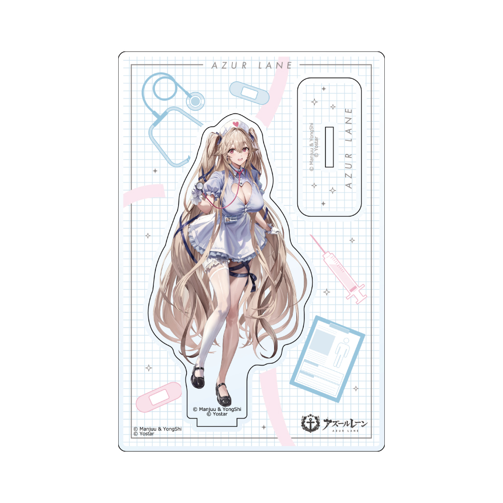 【カーテン魂】アズールレーン 描き下ろしアクリルスタンド (アンカレッジ/ナース)
