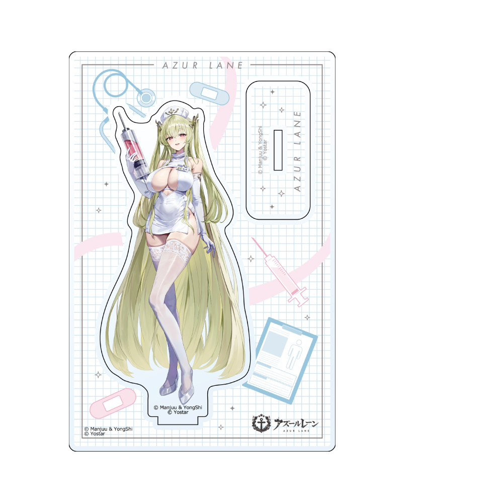 【カーテン魂】アズールレーン 描き下ろしアクリルスタンド (ナポリ/ナース)