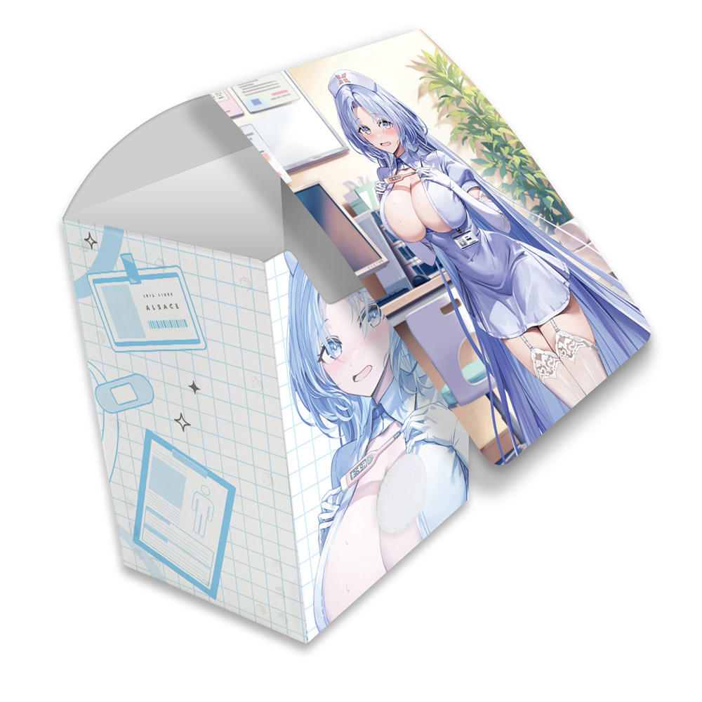 【カーテン魂】アズールレーン 描き下ろしデッキケース (アルザス/ナース)