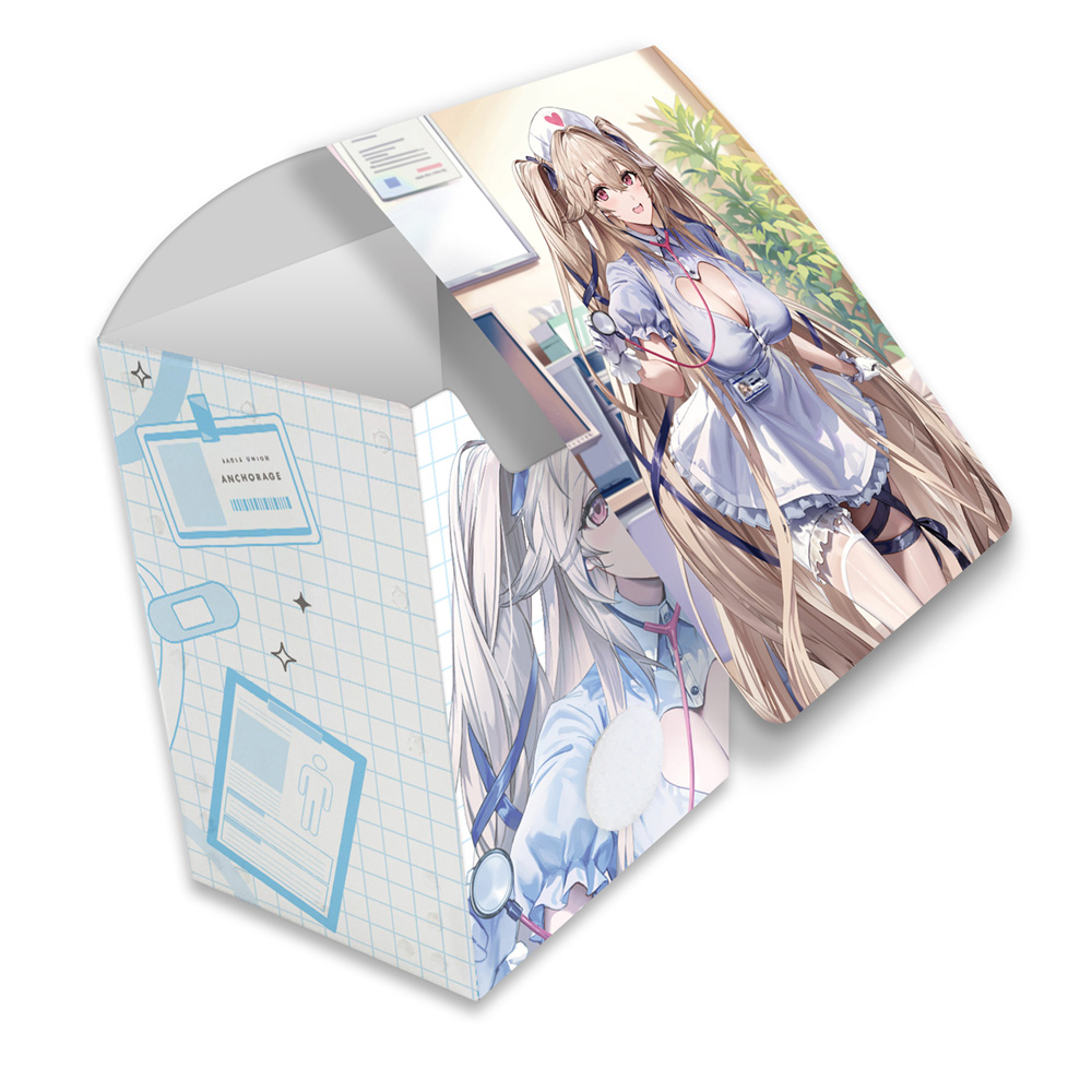 【カーテン魂】アズールレーン 描き下ろしデッキケース (アンカレッジ/ナース)