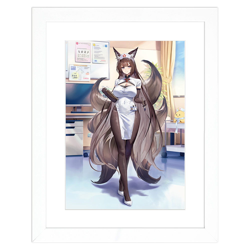 【カーテン魂】アズールレーン 描き下ろしキャラファイングラフ (天城 (空母)/ナース) A4