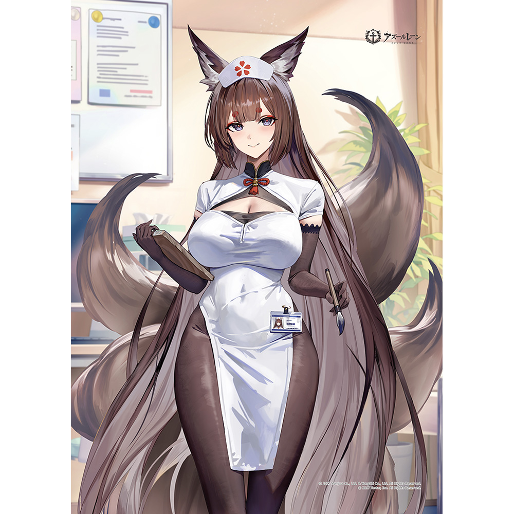 【カーテン魂】アズールレーン 描き下ろしB2タペストリー (天城 (空母)/ナース)Wスエード